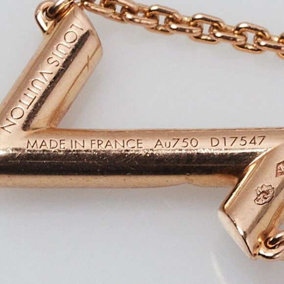 Louis Vuitton 18K Rose Gold LV Upside Down Volt Chain Bracelet - Picture 6 of 9